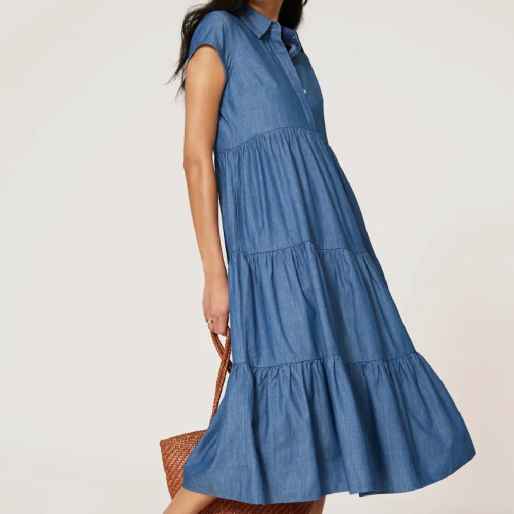 Peter Som Collective Chambray Midi Dress
